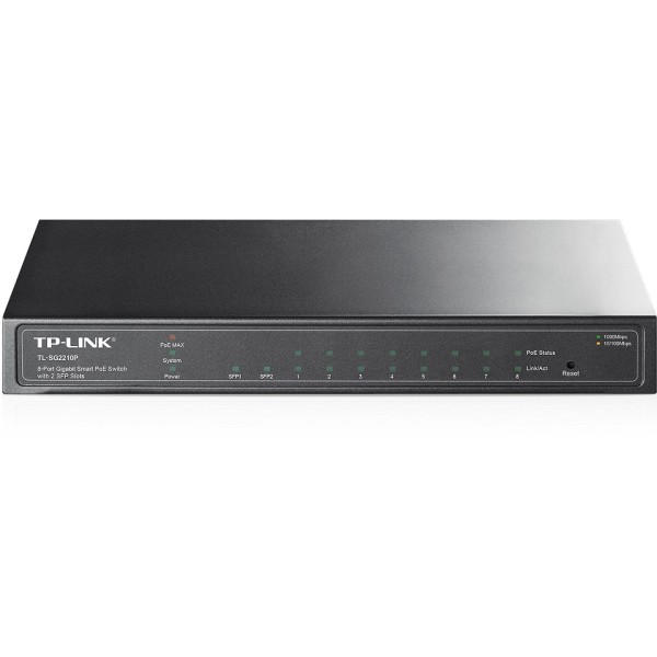 TP-LINK Switch TL-SG2210P, 8-Port Gigabit Smart Po...