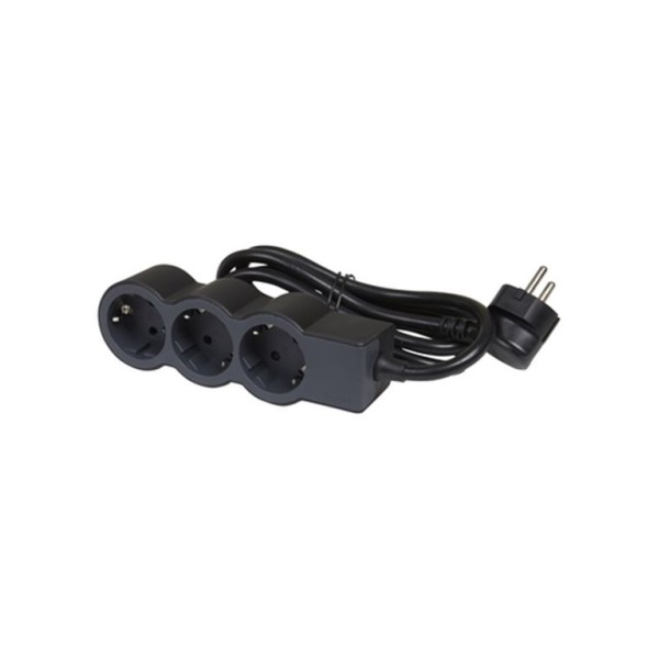 Legrand SurgeArrest 3 Outlets 1.5m Cable  Black/Gr...