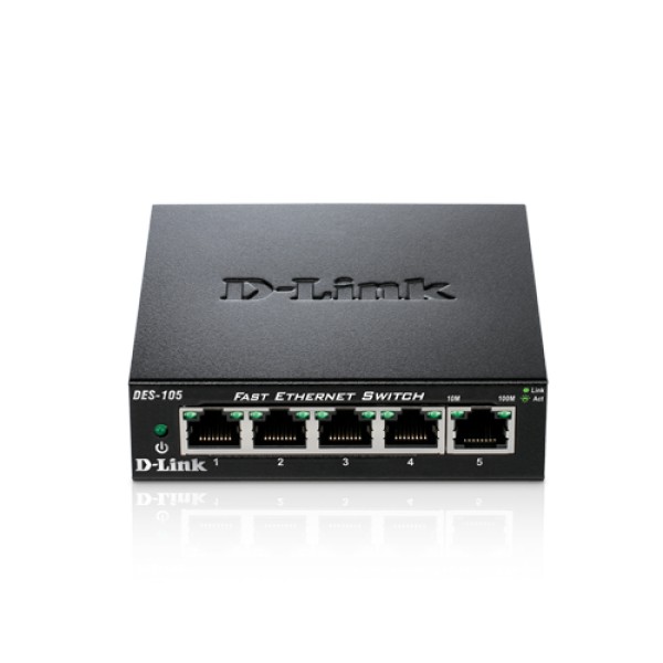 D-LINK SWITCH DES-105 5-port 10/100Mbps Fast Ether...